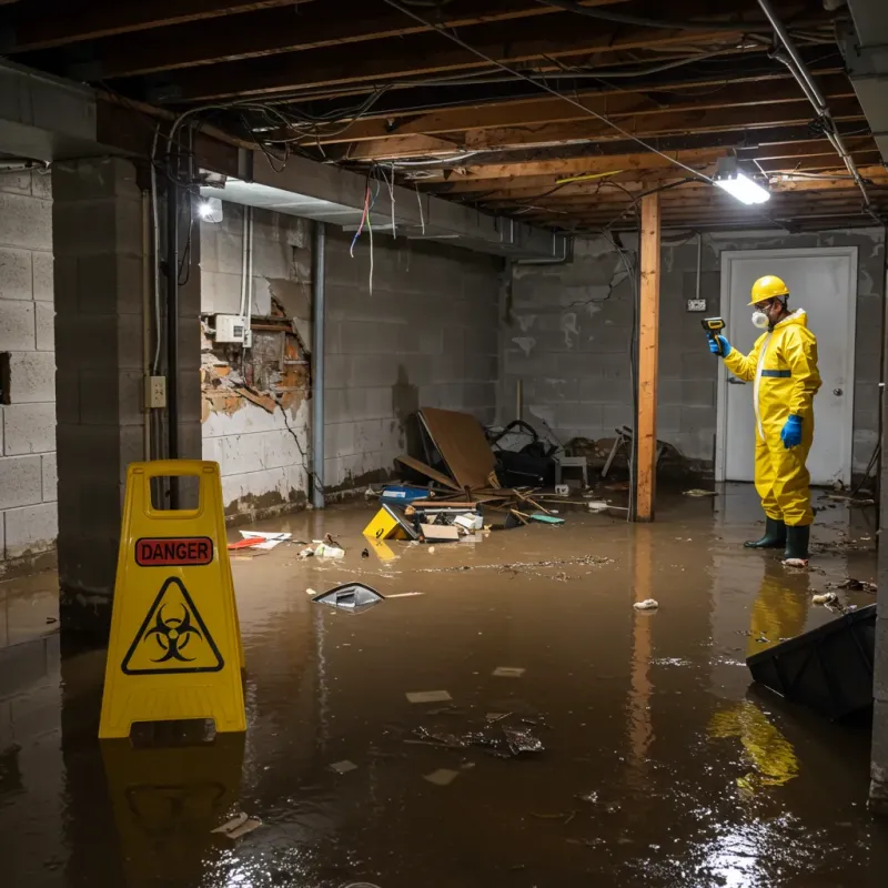 Flooded Basement Electrical Hazard in Laie, HI Property